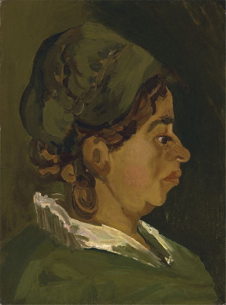 Head Of A Peasant Woman With Dark Cap 9